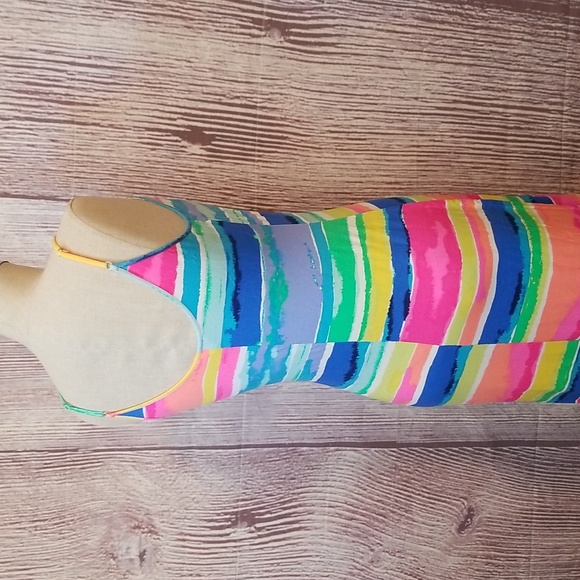 Lilly Pulitzer Gigi Neon Rainbow Maxi Dress - Picture 4 of 8